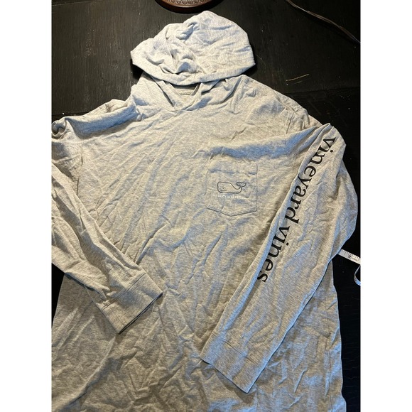 Vineyard Vines Other - Vineyard Vines Gray Whale‎ Pocket Hoodie Long Sleeve Cotton Men's L